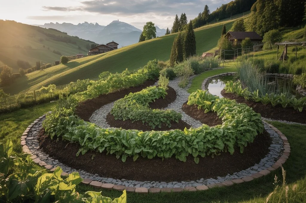 Jardin permaculture en Suisse romande
